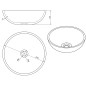 Sapho Priori - Lavabo 405x155 mm, violet PI022