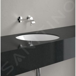 Villeroy & Boch Architectura - Lavabo à encastrer, diamètre 400 mm, avec trop-plein, CeramicPlus, blanc alpin 5A7545R1