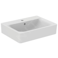 Ideal Standard Connect - Lavabo Cube , 600x460x175 mm, un trou pour mitigeur, blanc E714101
