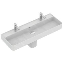 Ideal Standard Strada II - Lavabo 1200x430 mm, 2 trous pour robinetterie, blanc T359501