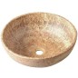 Sapho Priori - Lavabo en céramique, diamètre 420 mm, marron avec motif PI010 Sapho Priori - Lavabo en céramique, diamètre 420 mm, marron avec motif PI010