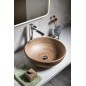 Sapho Priori - Lavabo en céramique, diamètre 420 mm, marron avec motif PI010 Sapho Priori - Lavabo en céramique, diamètre 420 mm, marron avec motif PI010