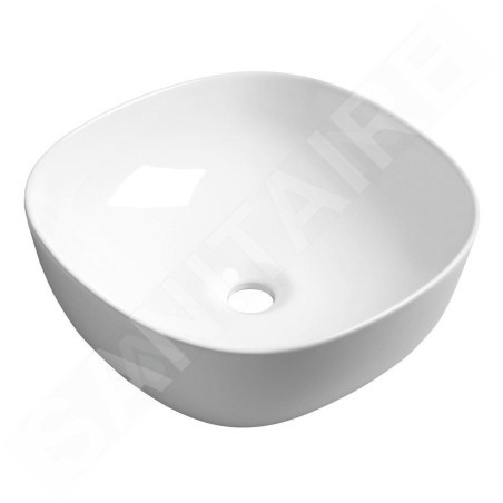 Sapho Lavabos - Lavabo Moro 420x420 mm, sans trou pour robinet, sans trop-plein, blanc AR420