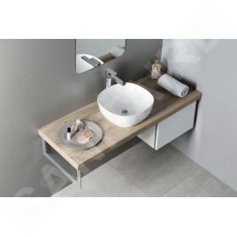 Sapho Lavabos - Lavabo Moro 420x420 mm, sans trou pour robinet, sans trop-plein, blanc AR420