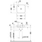 Duravit Cape Cod - Lavabo 460x460 mm, avec 1 trou pour robinetterie, DuraCeram, WonderGliss, blanc 23404600001 Duravit Cape Cod - Lavabo 460x460 mm, avec 1 trou pour robinetterie, DuraCeram, WonderGliss, blanc 23404600001