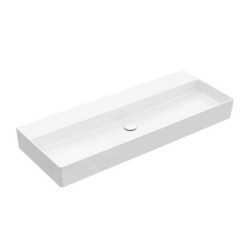 Villeroy & Boch Memento 2.0 - Lavabo 1200x470 mm, sans trop-plein, sans trou de robinetterie, blanc alpin 4A22C301