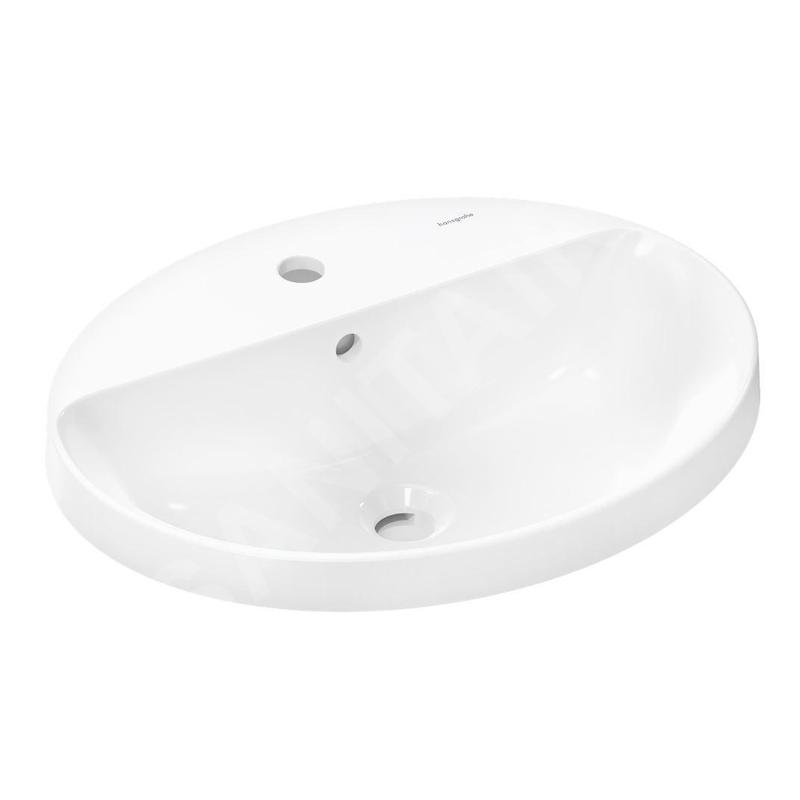Hansgrohe Xuniva D - Lavabo 55x45 cm, avec trop-plein, trou pour robinetterie, blanc 60160450 Hansgrohe Xuniva D - Lavabo 55x45 cm, avec trop-plein, trou pour robinetterie, blanc 60160450