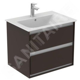 Ideal Standard Connect Air - Lavabo à encastrer 640x460x165 mm, un trou pour mitigeur, blanc E028901
