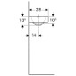 Geberit iCon - Lave-mains sans trop-plein avec trou à droite, 380x280 mm, blanc 124736000