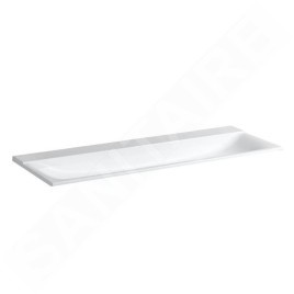 Geberit Xeno 2 - Double lavabo, 1600x480 mm, sans trou, sans trop-plein, blanc alpin 500.278.00.1