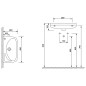 Aqualine Small - Lavabo 450x280 mm, avec trop-plein, avec trou pour robinet, blanc 91451