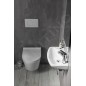 Aqualine Small - Lavabo 450x280 mm, avec trop-plein, avec trou pour robinet, blanc 91451