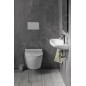 Aqualine Small - Lavabo 450x280 mm, avec trop-plein, avec trou pour robinet, blanc 91451