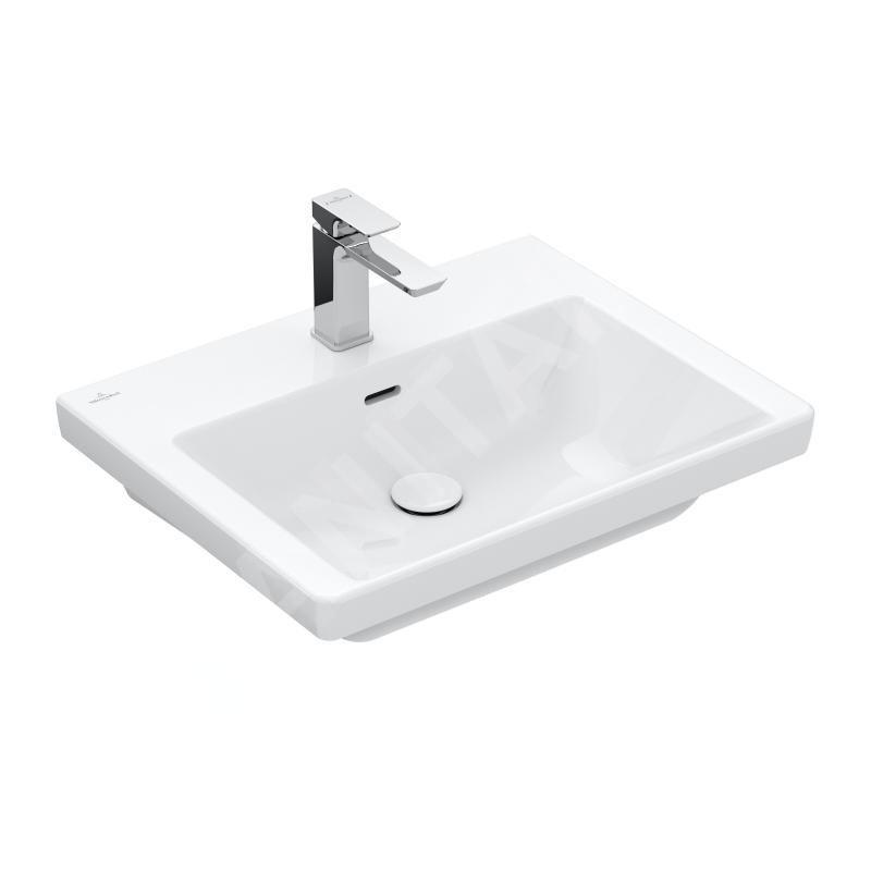 Villeroy & Boch Subway 3.0 - Lavabo 600x470 mm, avec trop-plein, trou pour robinet, blanc alpin 4A706001 Villeroy & Boch Subway 3.0 - Lavabo 600x470 mm, avec trop-plein, trou pour robinet, blanc alpin 4A706001