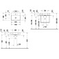 Duravit DuraSquare - Meuble-lavabo Compact, 500x400 mm, avec 1 trou pour robinetterie, DuraCeram, WonderGliss, blanc 23565000411 Duravit DuraSquare - Meuble-lavabo Compact, 500x400 mm, avec 1 trou pour robinetterie, DuraCeram, WonderGliss, blanc 23565000411