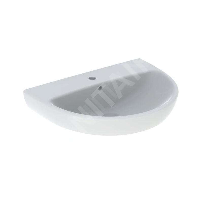 Geberit Selnova - Lavabo 650x500 mm, avec un trou de robinetterie, avec trop-plein, blanc 500.297.01.7 Geberit Selnova - Lavabo 650x500 mm, avec un trou de robinetterie, avec trop-plein, blanc 500.297.01.7