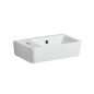 Geberit Selnova - Lave-mains 400x250 mm, avec un trou pour mitigeur à gauche, avec trop-plein, blanc 501.518.00.7