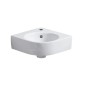 Geberit Selnova Compact - Lave-main d’angle 450x395 mm avec un trou de robinetterie, blanc 501.519.00.7