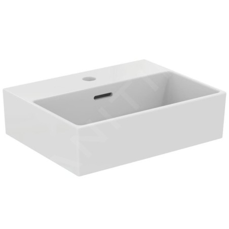 Ideal Standard Extra - Lave-main 450x350 mm, avec trop-plein, trou pour robinet , blanc T373201