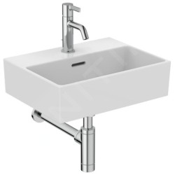 Ideal Standard Extra - Lave-main 450x350 mm, avec trop-plein, trou pour robinet , blanc T373201