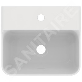 Ideal Standard Conca Ceram - Lave-main à poser 400x350 mm, avec trop-plein, trou pour robinet, blanc T387601