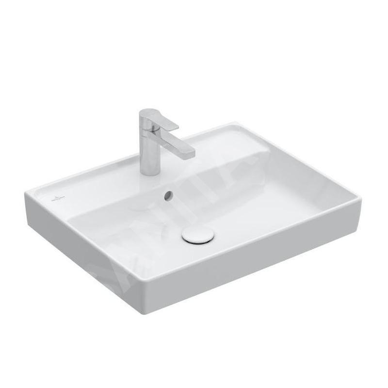 Villeroy & Boch Collaro - Meuble lavabo 600x470 mm, avec trop-plein, trou de robinetterie, blanc alpin 4A336G01 Villeroy & Boch Collaro - Meuble lavabo 600x470 mm, avec trop-plein, trou de robinetterie, blanc alpin 4A336G01