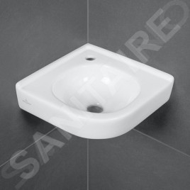Villeroy & Boch O.novo - Lave-mains d’angle 320x320 mm, sans trop-plein, avec 1 trou de robinetterie, blanc alpin 73103301