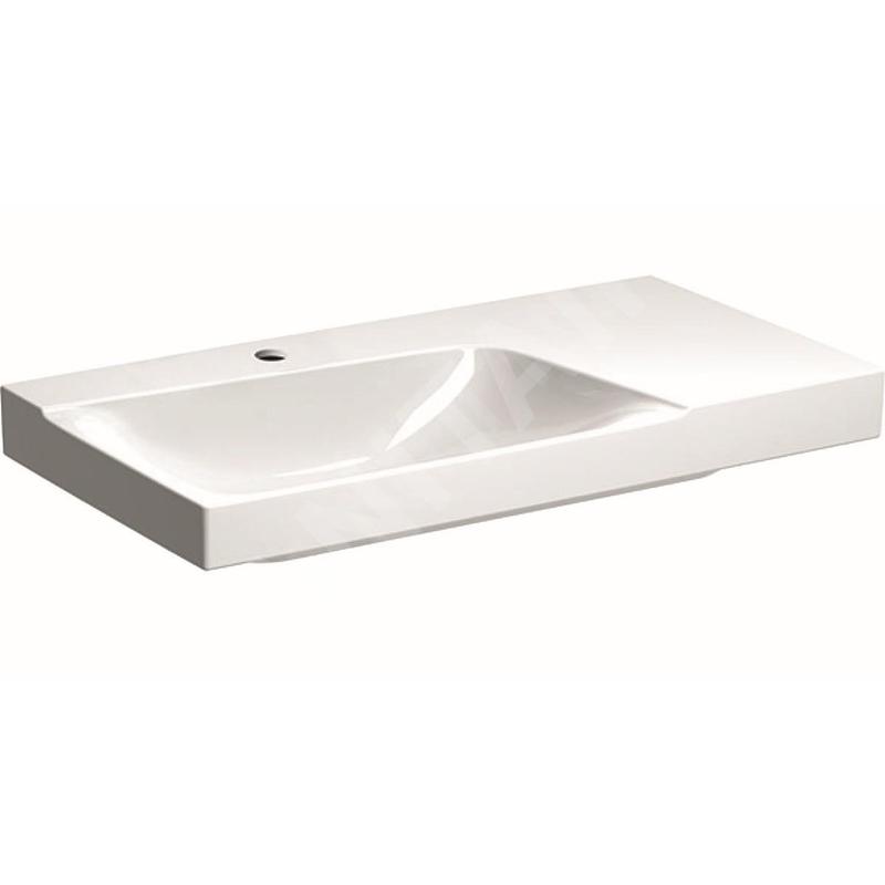 Geberit Xeno 2 - Lavabo 900x480 mm, avec 1 trou, sans trop-plein, avec plage de dépose à droite, avec KeraTect, blanc Geberit Xeno 2 - Lavabo 900x480 mm, avec 1 trou, sans trop-plein, avec plage de dépose à droite, avec KeraTect, blanc