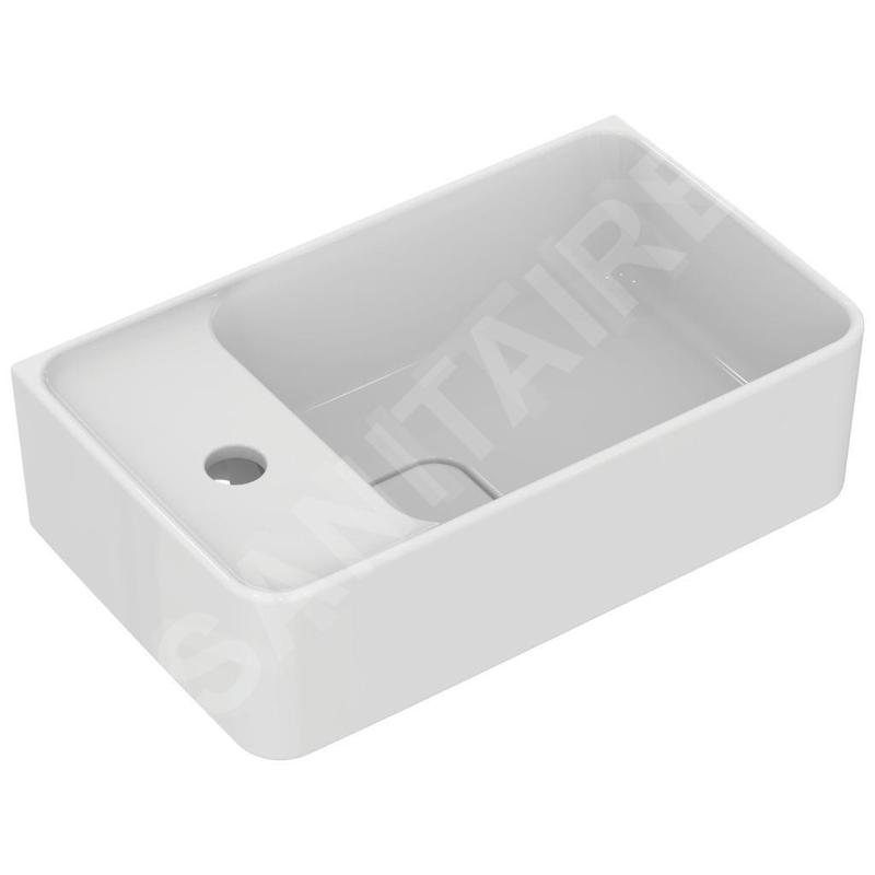 Ideal Standard Strada II - Lave-mains 450x270 mm, 1 trou pour robinet à gauche, avec Ideal Plus, blanc T2995MA