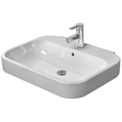 Duravit Happy D.2 - Lavabo 650x495 mm, avec un trou pour robinetterie, blanc alpin 2316650000