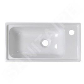 Sapho Small - Lave-mains Orion, 505x265 mm, sans trop-plein, blanc 7045