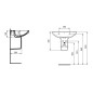 Ideal Standard i.Life A - Cache-siphon, blanc T471301