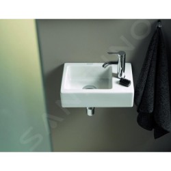 Duravit Vero Air - Lave-mains 380x250 mm, sans trop-plein, trou pour robinetterie à droite, blanc 0724380000