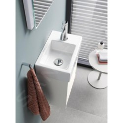 Duravit Vero Air - Lave-mains 380x250 mm, sans trop-plein, trou pour robinetterie à droite, blanc 0724380000