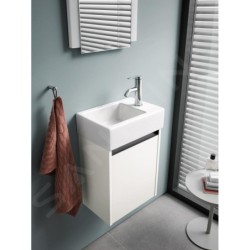Duravit Vero Air - Lave-mains 380x250 mm, sans trop-plein, trou pour robinetterie à droite, blanc 0724380000
