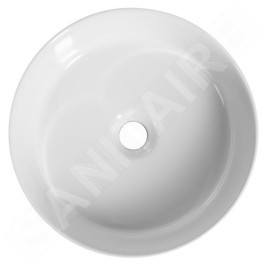 Sapho Isvea - Vasque à poser, diamètre 36 cm, sans trop-plein, blanc 10NF67036