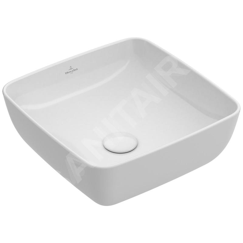 Villeroy & Boch Artis - Vasque, 410x410 mm, CeramicPlus, Stone White 417841RW