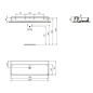 Ideal Standard Conca Ceram - Double-lavabo 1200x450 mm, avec trop-plein, sans trou pour robinet, blanc T380501 Ideal Standard Conca Ceram - Double-lavabo 1200x450 mm, avec trop-plein, sans trou pour robinet, blanc T380501