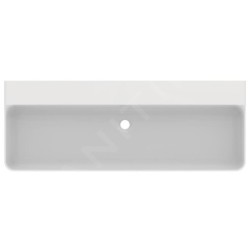 Ideal Standard Conca Ceram - Double-lavabo 1200x450 mm, avec trop-plein, sans trou pour robinet, blanc T380501