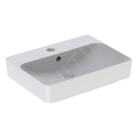 Geberit VariForm - Vasque 600x450 mm, avec trop-plein, trou pour robinetterie, blanc 500.780.01.2