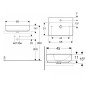 Geberit VariForm - Vasque 600x450 mm, avec trop-plein, trou pour robinetterie, blanc 500.780.01.2 Geberit VariForm - Vasque 600x450 mm, avec trop-plein, trou pour robinetterie, blanc 500.780.01.2