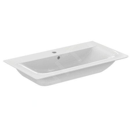 Ideal Standard Connect Air - Lavabo à encastrer 840x460x165 mm, un trou pour mitigeur, blanc E027901