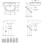 Villeroy & Boch O.novo - Semi-colonne, blanc 52660001