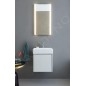 Duravit DuraSquare - Lave-mains 450x350 mm, sans trop-plein, avec un trou pour robinet, DuraCeram, avec WonderGliss, blanc