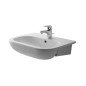 Duravit D-Code - Lavabo sem-encastré 550x440 mm, avec 1 trou, blanc alpin 0339550000