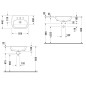 Duravit D-Code - Lavabo sem-encastré 550x440 mm, avec 1 trou, blanc alpin 0339550000