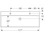 Geberit Xeno 2 - Lavabo, 1200x480 mm, avec Keratect, blanc 500.550.01.1 Geberit Xeno 2 - Lavabo, 1200x480 mm, avec Keratect, blanc 500.550.01.1