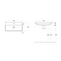Sapho Lavabos - Meuble-lavabo Thalie 700x370 mm, blanc TH11070 Sapho Lavabos - Meuble-lavabo Thalie 700x370 mm, blanc TH11070