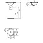 Ideal Standard Connect - Vasque sous plan, diamètre 380 mm, avec trop-plein, Ideal Plus, blanc E5052MA Ideal Standard Connect - Vasque sous plan, diamètre 380 mm, avec trop-plein, Ideal Plus, blanc E5052MA
