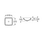 Roca Inspira - Meuble-lavabo 370x370 mm, avec trop-plein, trou pour robinetterie, blanc A32753R000 Roca Inspira - Meuble-lavabo 370x370 mm, avec trop-plein, trou pour robinetterie, blanc A32753R000
